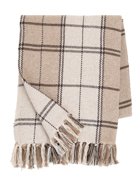 Plaid Woven Throw by Ganz CB184801