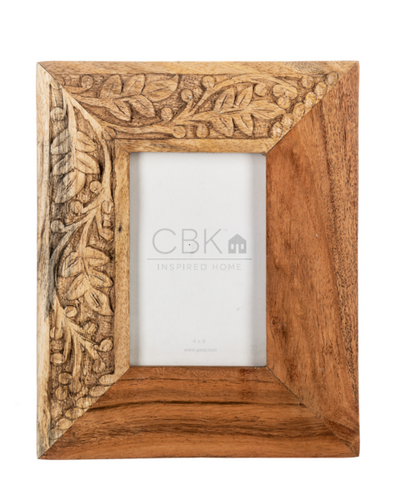 Carved Leaf 4x6 Picture Frame by Ganz CB184979