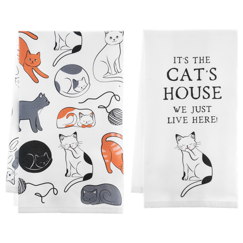 Cat Tea Towel  by Ganz CB186940