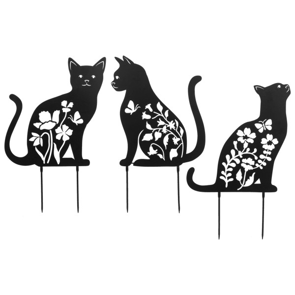 Cat Laser Cut Stake by Ganz CB186944