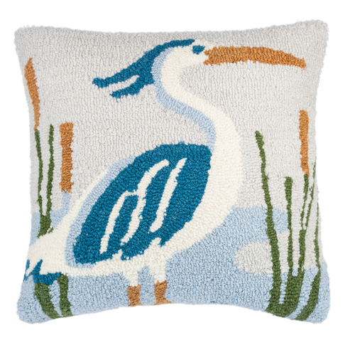 Punch Hook Shorebird Pillow by Ganz CB186959