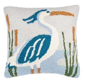 Punch Hook Shorebird Pillow by Ganz CB186959