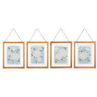 Framed White Hydrangea Wall Decor in Floating Frame by Ganz CB187174