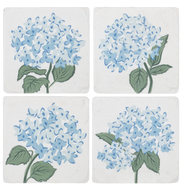 Blue Hydrangea Coaster (4pc set) by Ganz CB187183