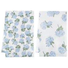 Load image into Gallery viewer, Blue Hydrangea Tea Towels by Ganz CB187186