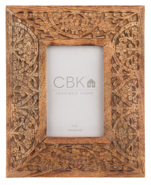 Carved Medallion 4x6 Picture Frame by Ganz CB187549
