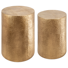 Load image into Gallery viewer, Gold Textured Plant Stand (2pc set) by Ganz CB188075