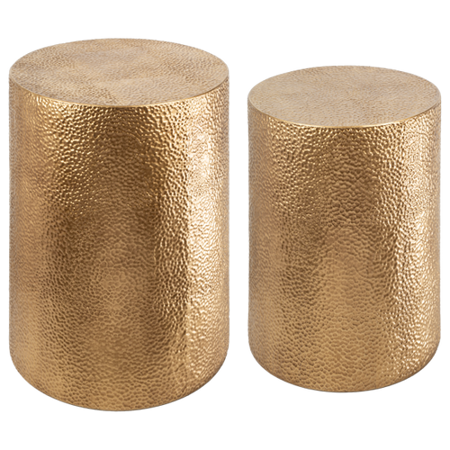 Gold Textured Plant Stand (2pc set) by Ganz CB188075