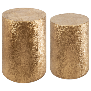 Gold Textured Plant Stand (2pc set) by Ganz CB188075