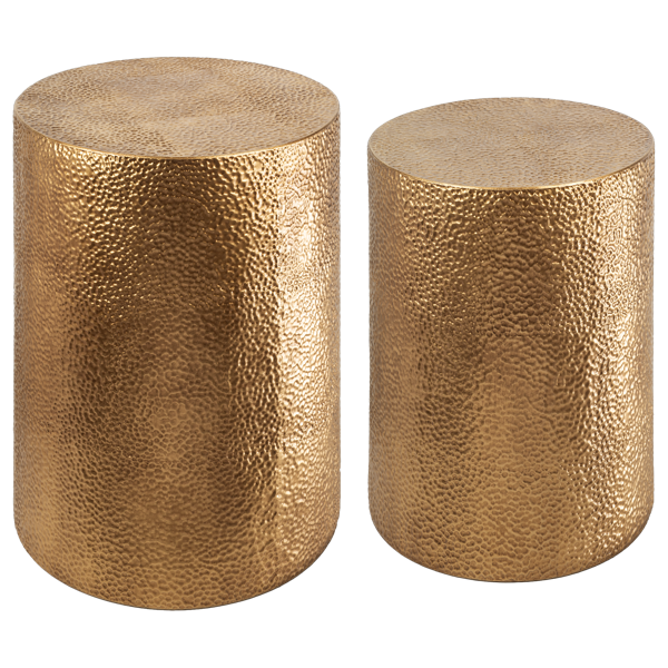 Gold Textured Plant Stand (2pc set) by Ganz CB188075