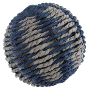 Large Natural & Blue Wrapped Sphere by Ganz CB188226