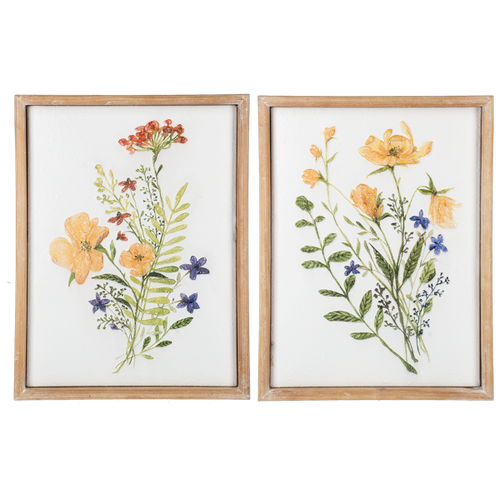 Embossed Wild Flower Wall Decor by Ganz CB188285