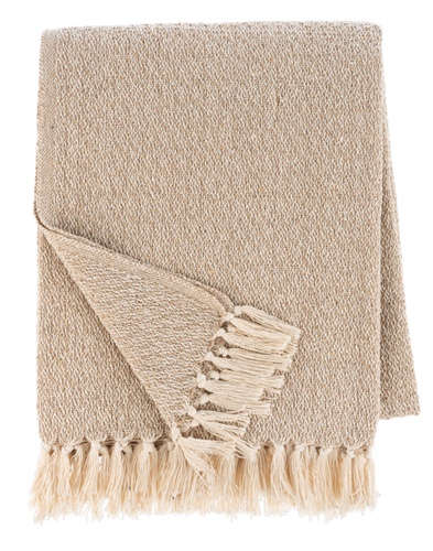 Marbled Tan Woven Throw by Ganz CB195028