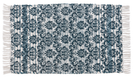 Blue Damask 2'x3' Rug by Ganz CB195039