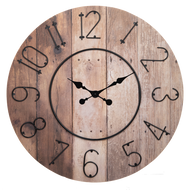Rustic Wood Wall Clock by Ganz CB195556