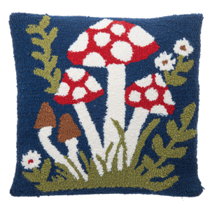 Punch Hook Mushroom Pillow by Ganz CB196075
