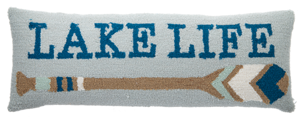 Punch Hook Lake Life with Oar Pillow by Ganz CB196079