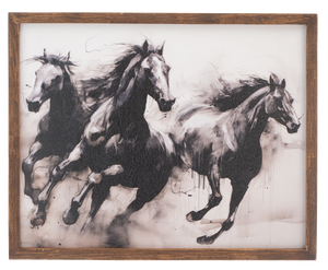 Framed Wild Horses Wall Decor by Ganz CB196472