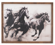 Framed Wild Horses Wall Decor by Ganz CB196472