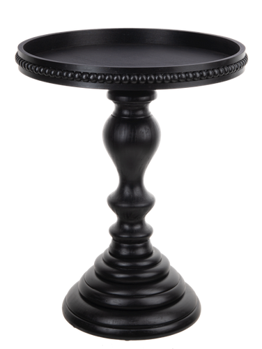 Roud Black Side Table by Ganz CB196613