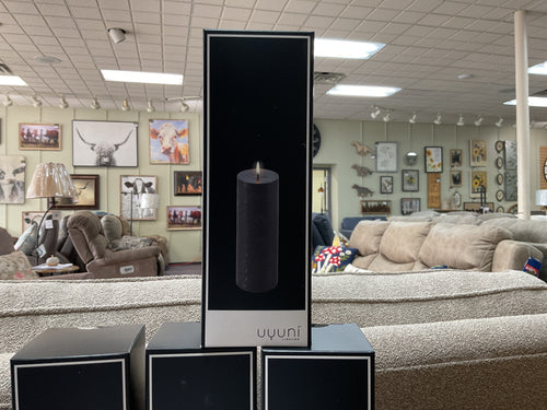 LED Pillar Candle by OneCoast UL-PI-PG78020 Pine Green, Rustic, 3 x 8