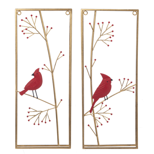 Gold Frame Cardinal in Branch Wall Decor by Ganz CX181794