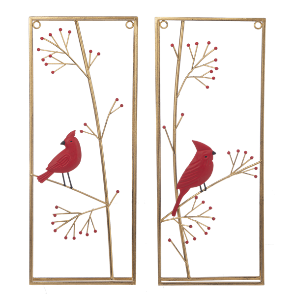 Gold Frame Cardinal in Branch Wall Decor by Ganz CX181794