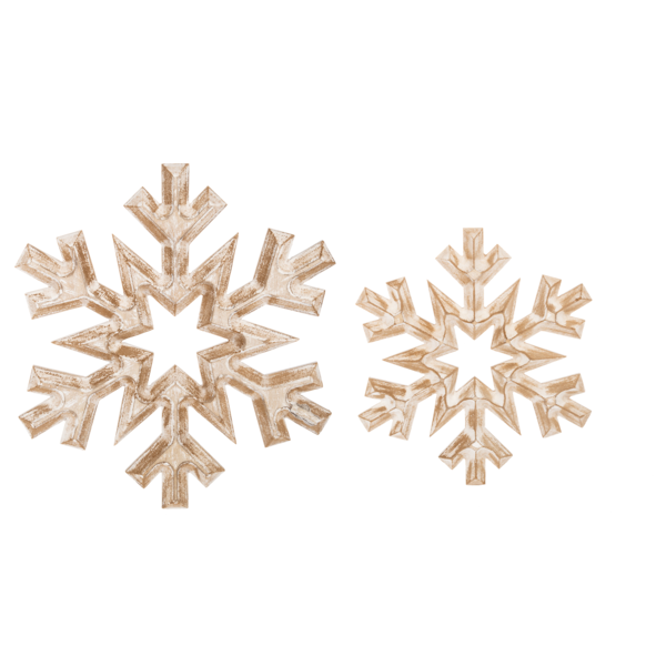 Painted Snowflake Wall Decor 2Pc. set by Ganz CX182619