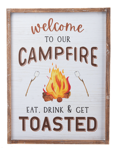 Welcome to Our Campfire Wall Decor by Ganz CX182688