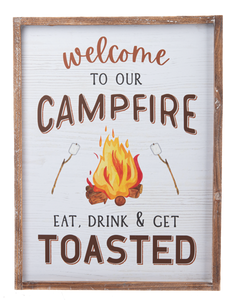 Welcome to Our Campfire Wall Decor by Ganz CX182688