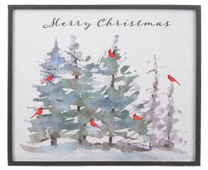 Merry Christmas Cardinals in Forest Wall Decor by Ganz CX182733