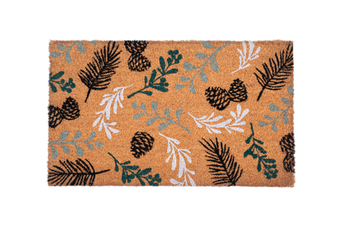 Evergreen & Pine Botanical Doormat by Ganz CX182760