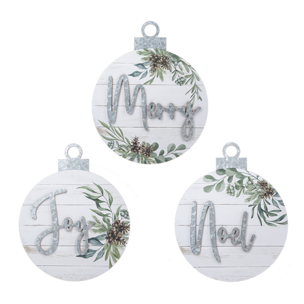 Noël様のご注文ベジです。 Joy, Noel Ornament Wall Decor by Ganz CX182761 – Coen's Home