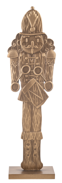 Carved Antique Gold Drumming Nutcracker by Ganz CX196269