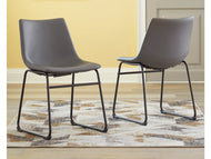 Centiar Dining Chair with Bucket Seat by Ashley Furniture D372-08 Gray