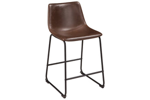 Centiar Counter Height Bucket Seat Bar Stool by Ashley Furniture D372-124 Brown