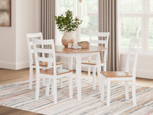 Load image into Gallery viewer, Gesthaven Dining Drop Leaf Table by Ashley Furniture D398-15 Natural/White