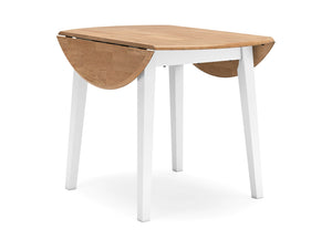 Gesthaven Dining Drop Leaf Table by Ashley Furniture D398-15 Natural/White