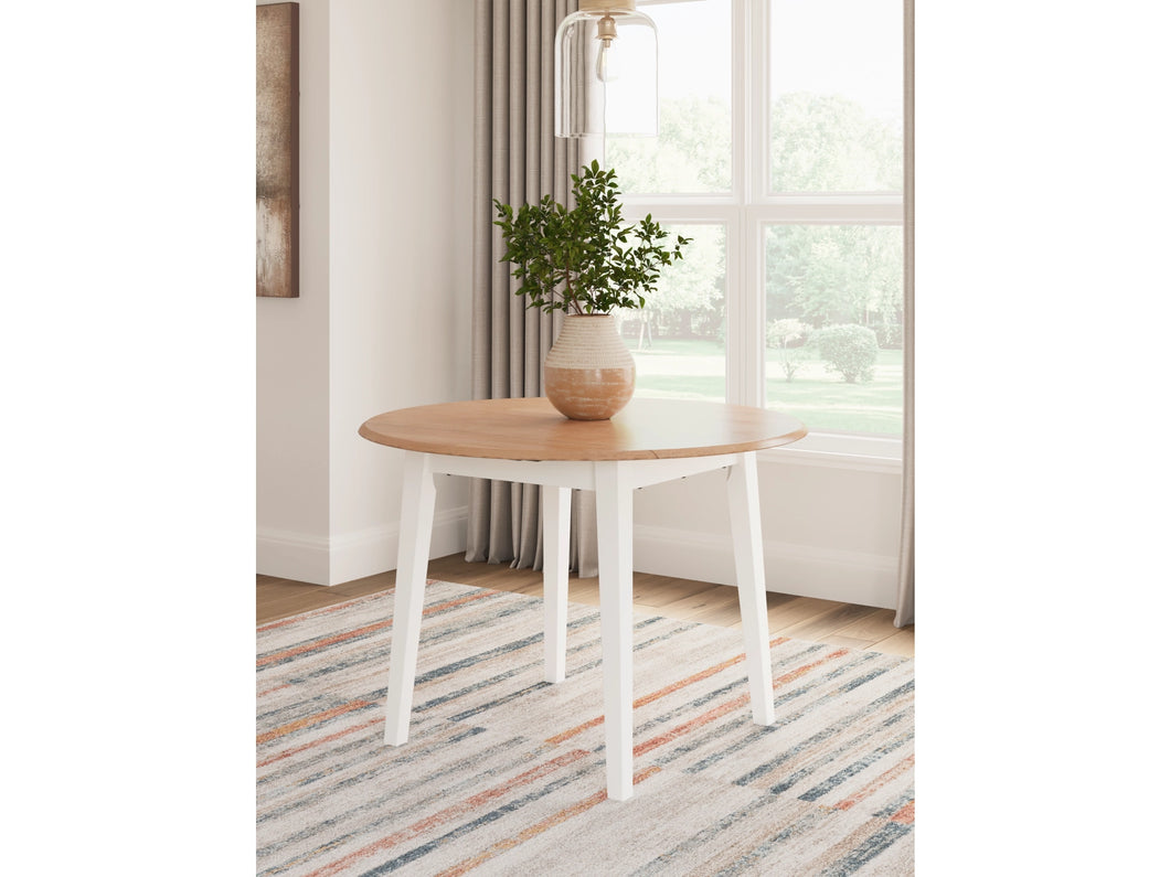 Gesthaven Dining Drop Leaf Table by Ashley Furniture D398-15 Natural/White