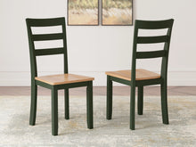 Load image into Gallery viewer, Gesthaven Dining Chair by Ashley Furniture D401-01 Natural/Green