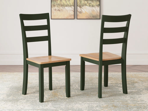 Gesthaven Dining Chair by Ashley Furniture D401-01 Natural/Green