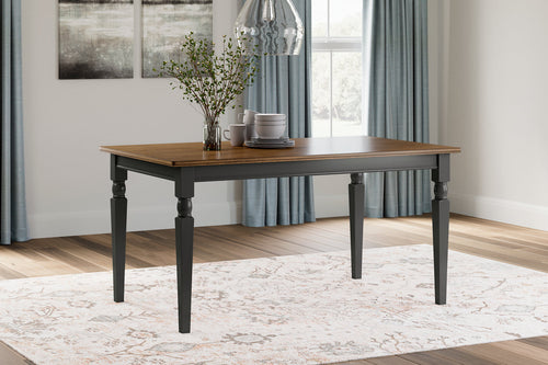 Owingsville Rectangular Two Tone Dining Table by Ashley Furniture D580-25