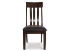 Load image into Gallery viewer, Haddigan Rake Back Upholstered Dining Chair by Ashley Furniture D596-01 Dark Brown