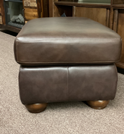 Theo Leather Ottoman by La-Z-Boy Furniture 247-651 LB178278 Coffee Discontinued leather & style