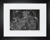 Motorcycle Mechanical Sketch by Classy Living DM6106
