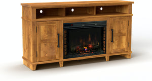 Deer Valley 65" Fireplace Console by Legends Furniture DV5111.FLQ Fruitwood Discontinued
