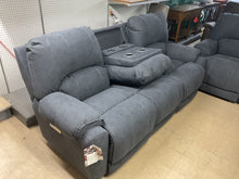 Load image into Gallery viewer, Showtime Power Reclining Sofa w/ Drop Down Console by HomeStretch 219-33-60 Graphite