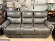 Trouper Reclining Leather Sofa by La-Z-Boy Furniture 444-724 LB172755 Grey