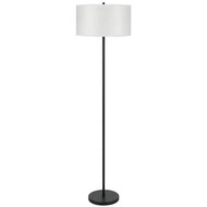 Octavia Black Metal Pole Floor Lamp by Cal Lighting EC-1014 FL