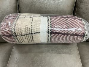 Woven Red Plaid Throw by Ganz CX195002
